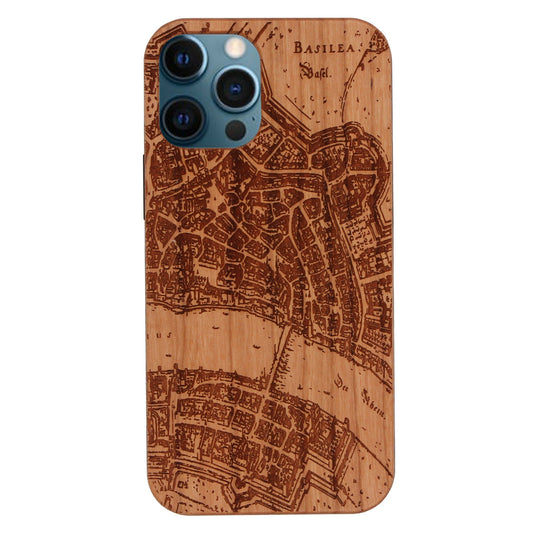 Basel Merian Eden case made of cherry wood for iPhone 12 Pro Max 