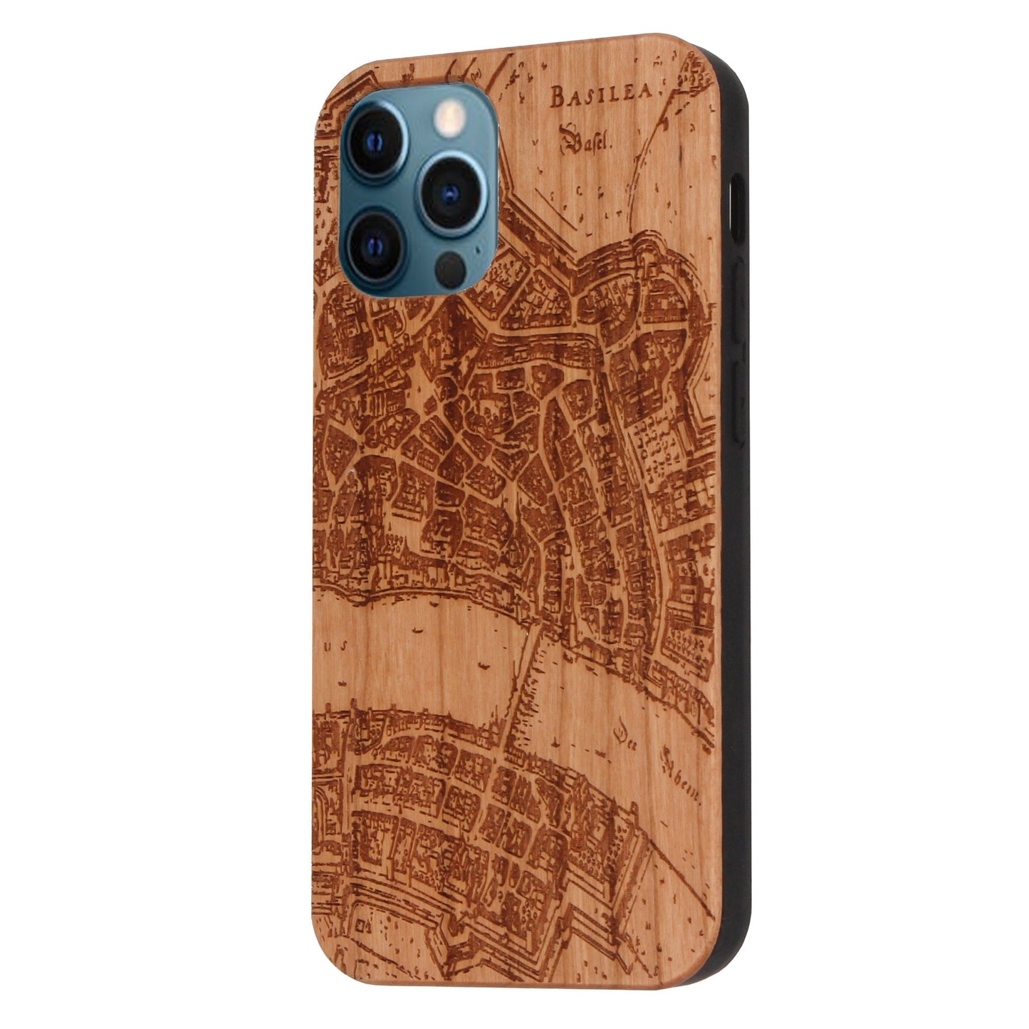 Basel Merian Eden case made of cherry wood for iPhone 12/12 Pro