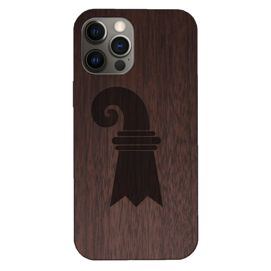 Baslerstab Eden case made of walnut wood for iPhone 12/12 Pro 