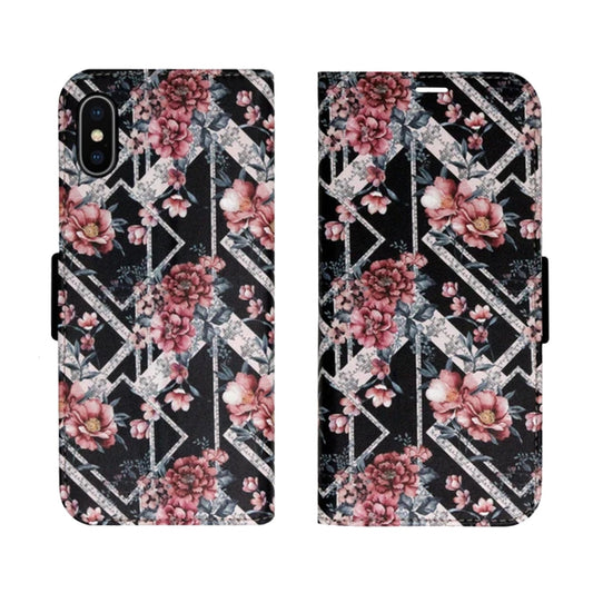Black Flower Victor Case for iPhone X/XS