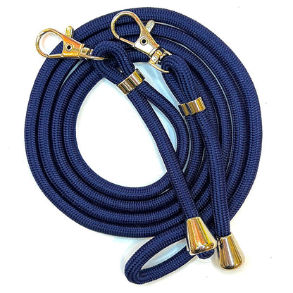 Lanyard with gold buckles