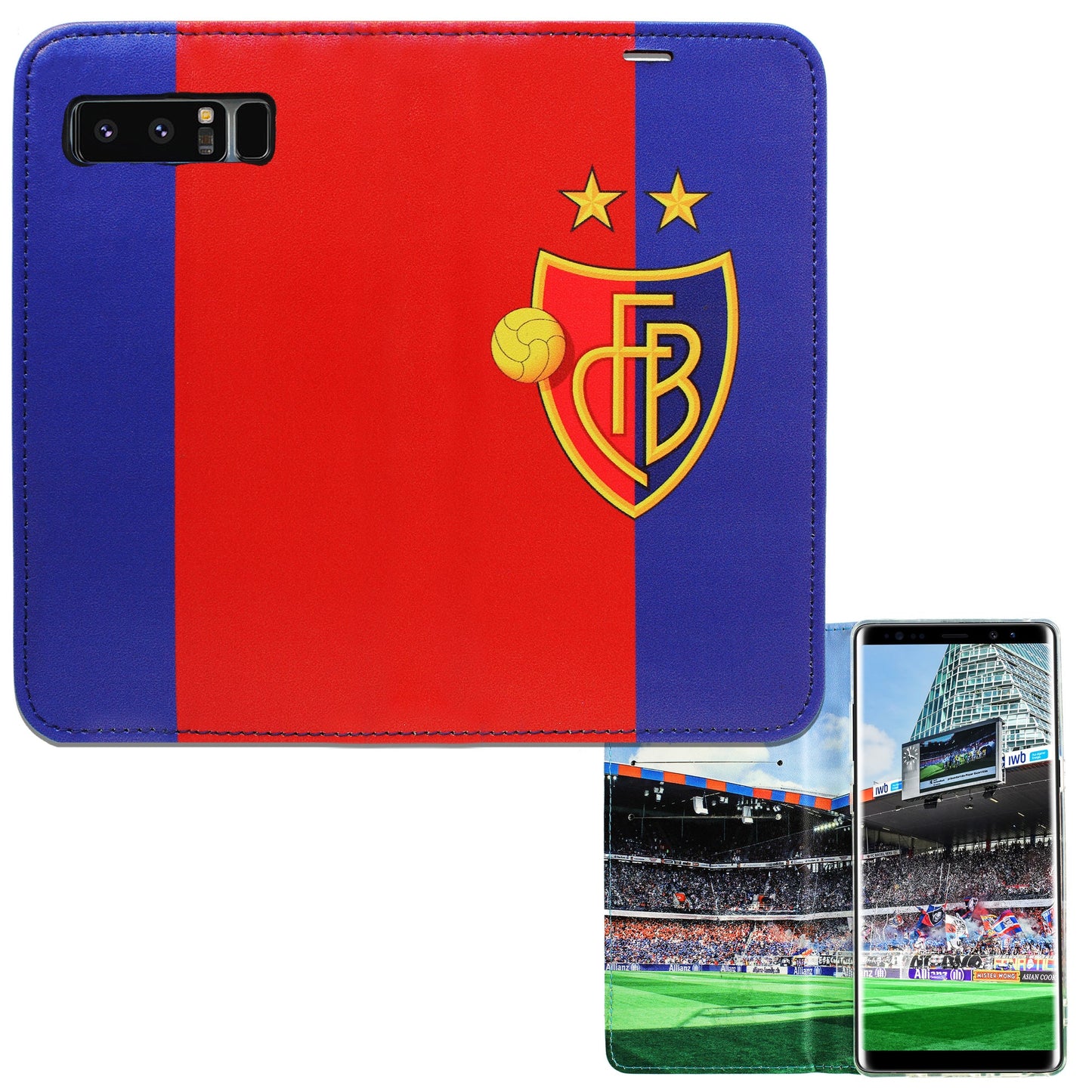 FCB red / blue panoramic case for Samsung Galaxy Note 8