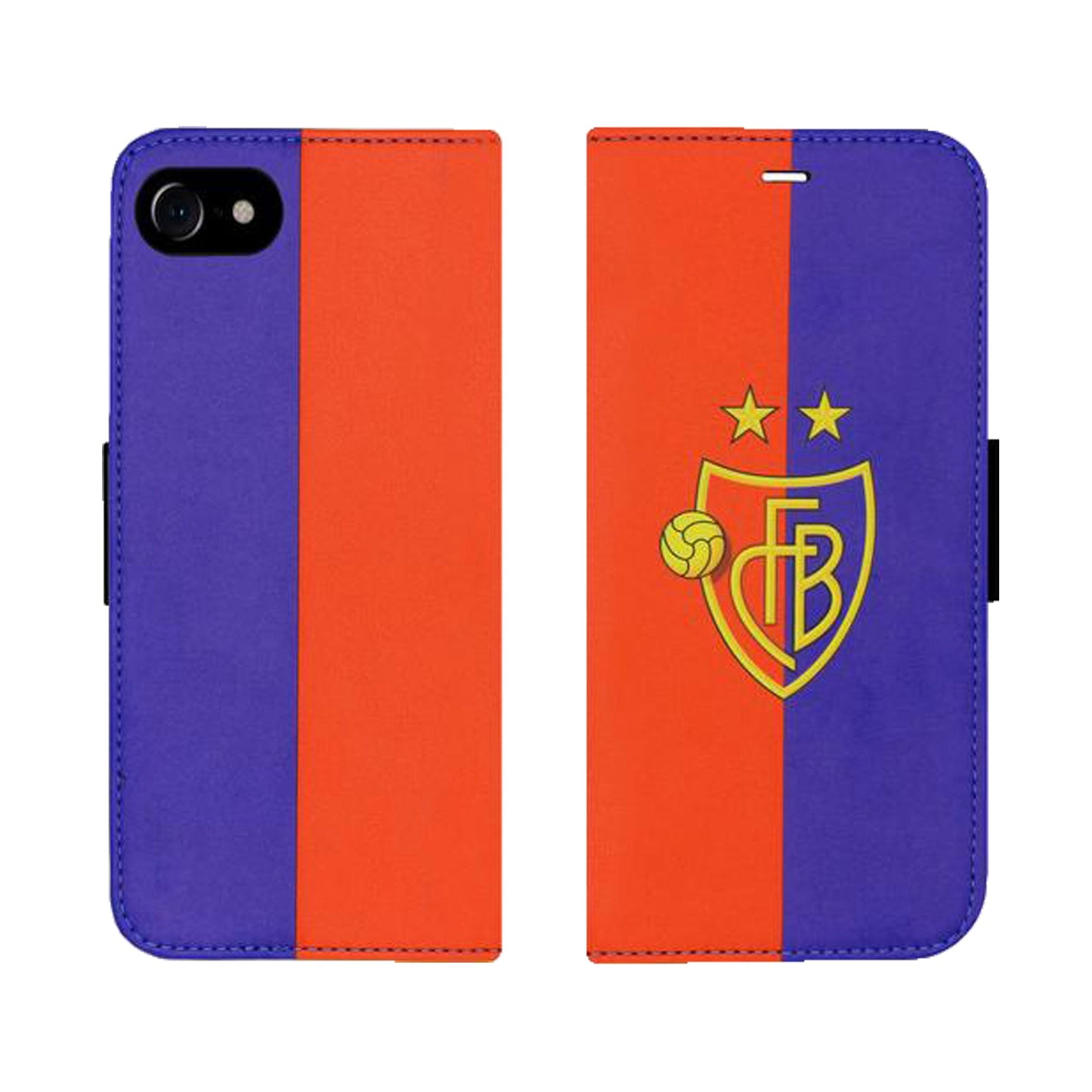FCB Coque Victor Rouge / Bleue pour iPhone 6/6S/7/8/SE 2/SE 3