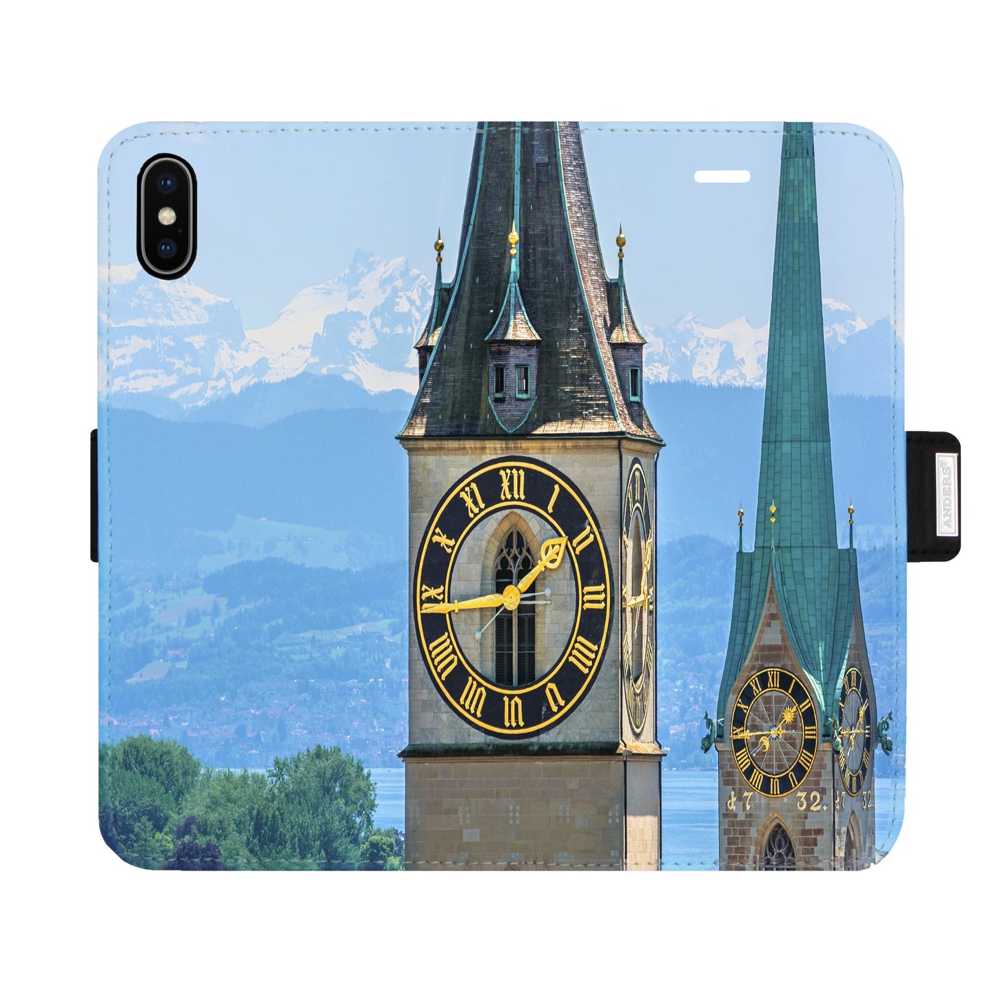 Zürich City St. Peter Fraumünster Victor Case für iPhone X/XS