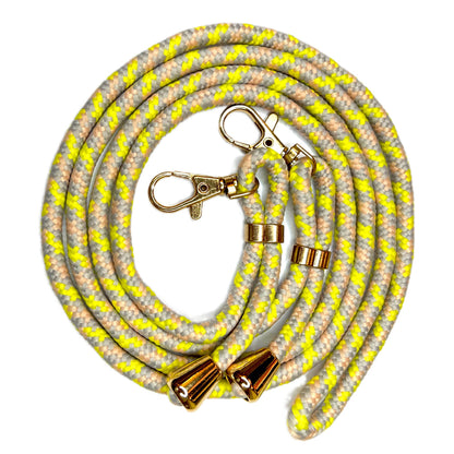 Lanyard with gold buckles