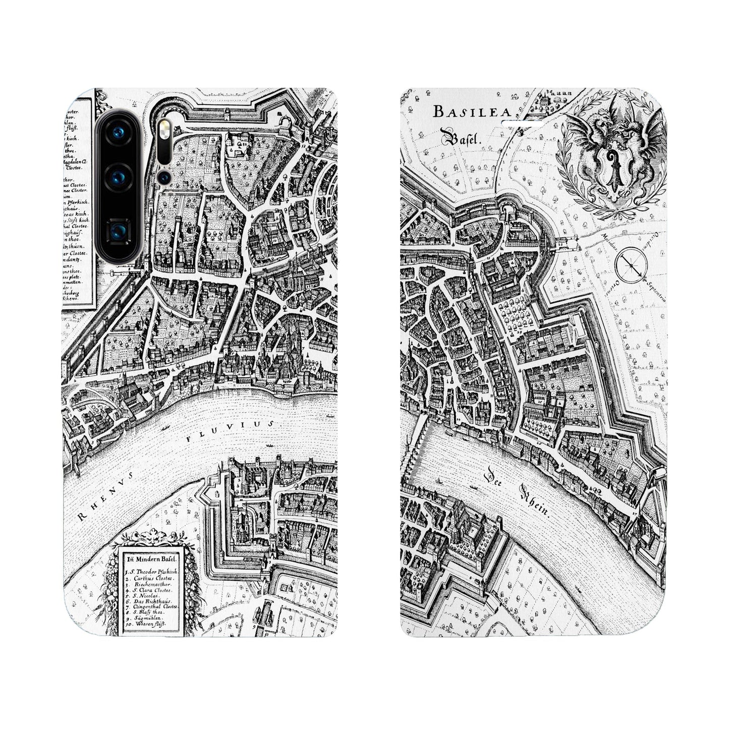 Basel Merian Panorama Case für iPhone, Samsung und Huawei