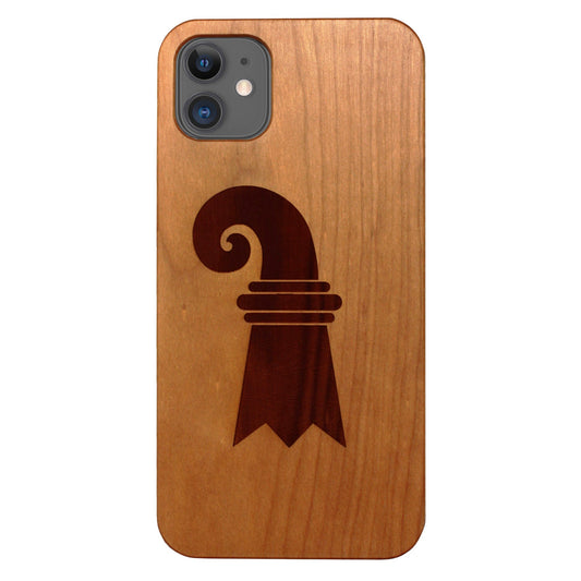 Baslerstab Eden case made of cherry wood for iPhone 11