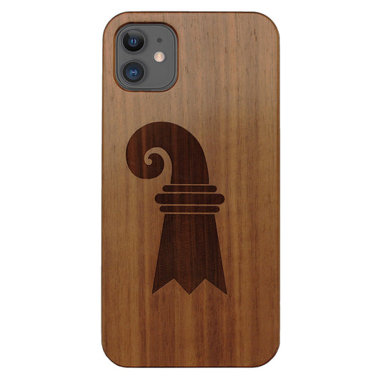 Baslerstab Eden case made of walnut wood for iPhone 11