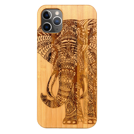 Elefant Eden Case aus Bambus für iPhone 11 Pro Max