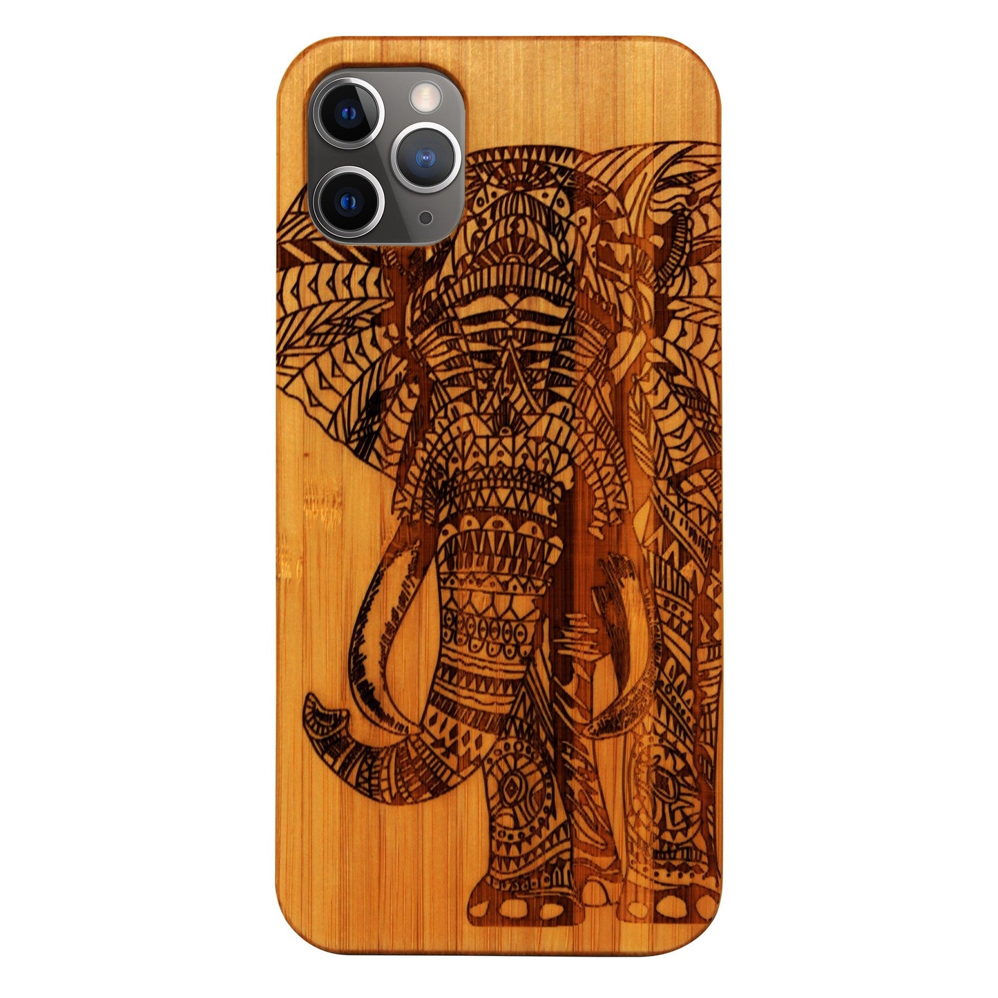 Elefant Eden Case aus Bambus für iPhone und Samsung