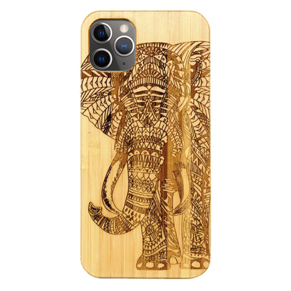 Elefant Eden Case aus Bambus für iPhone 11 Pro