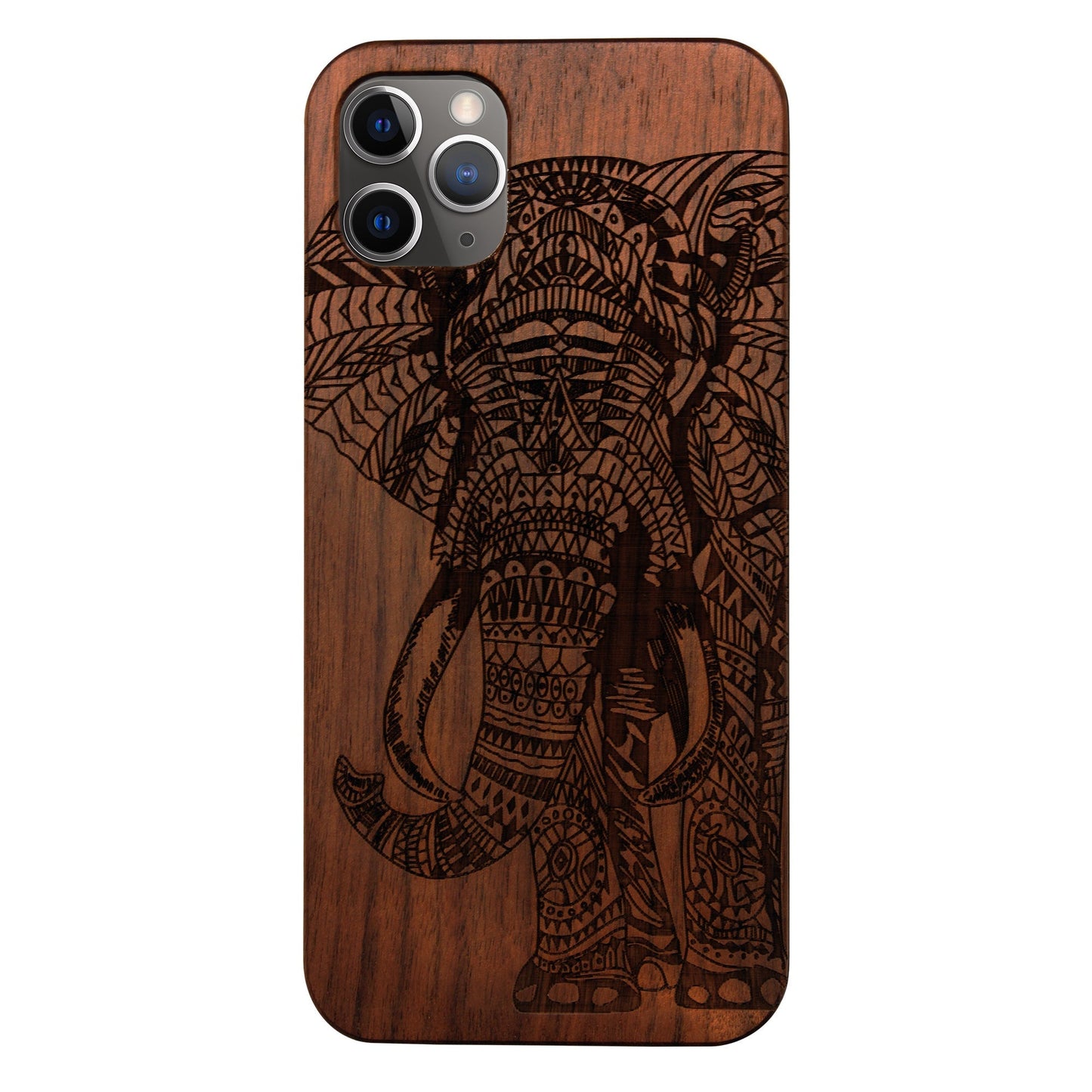 Elefant Eden Case aus Nussbaumholz für iPhone 11 Pro Max