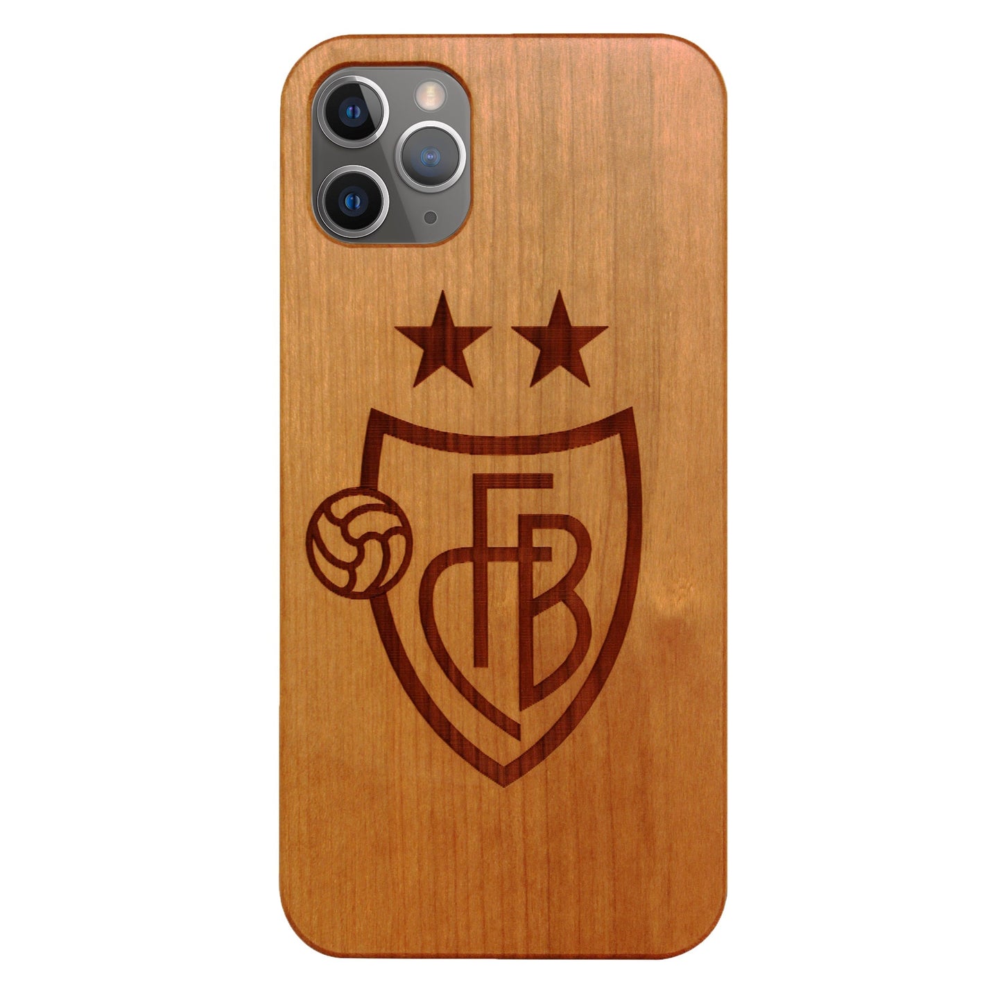 FCB Eden Coque en bois de cerisier pour iPhone 11 Pro