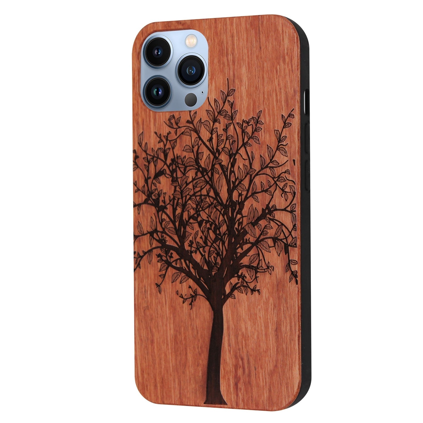 Lebensbaum Eden Case aus Rosenholz für iPhone 14 Pro Max