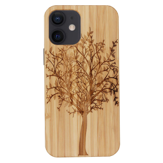 Coque en bambou Tree of Life Eden pour iPhone 12 Mini