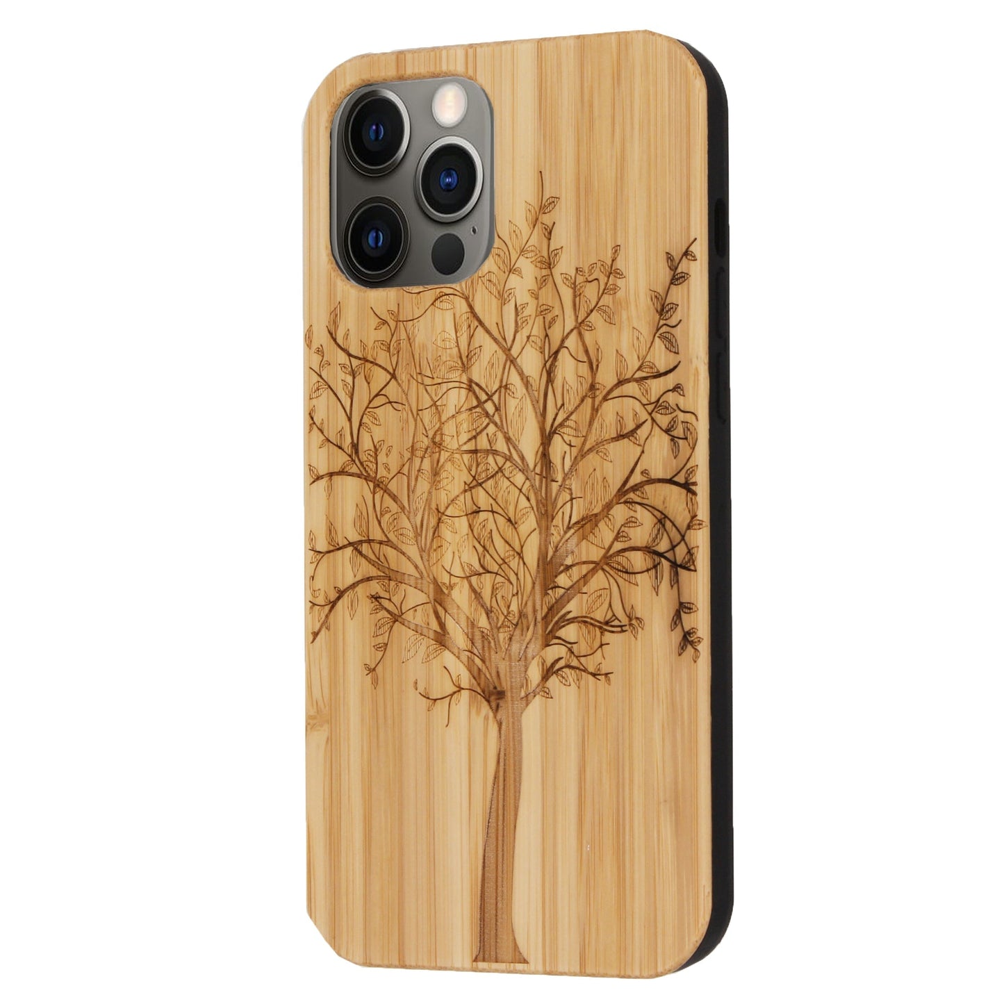 Coque en bambou Tree of Life Eden pour iPhone 12 Pro Max