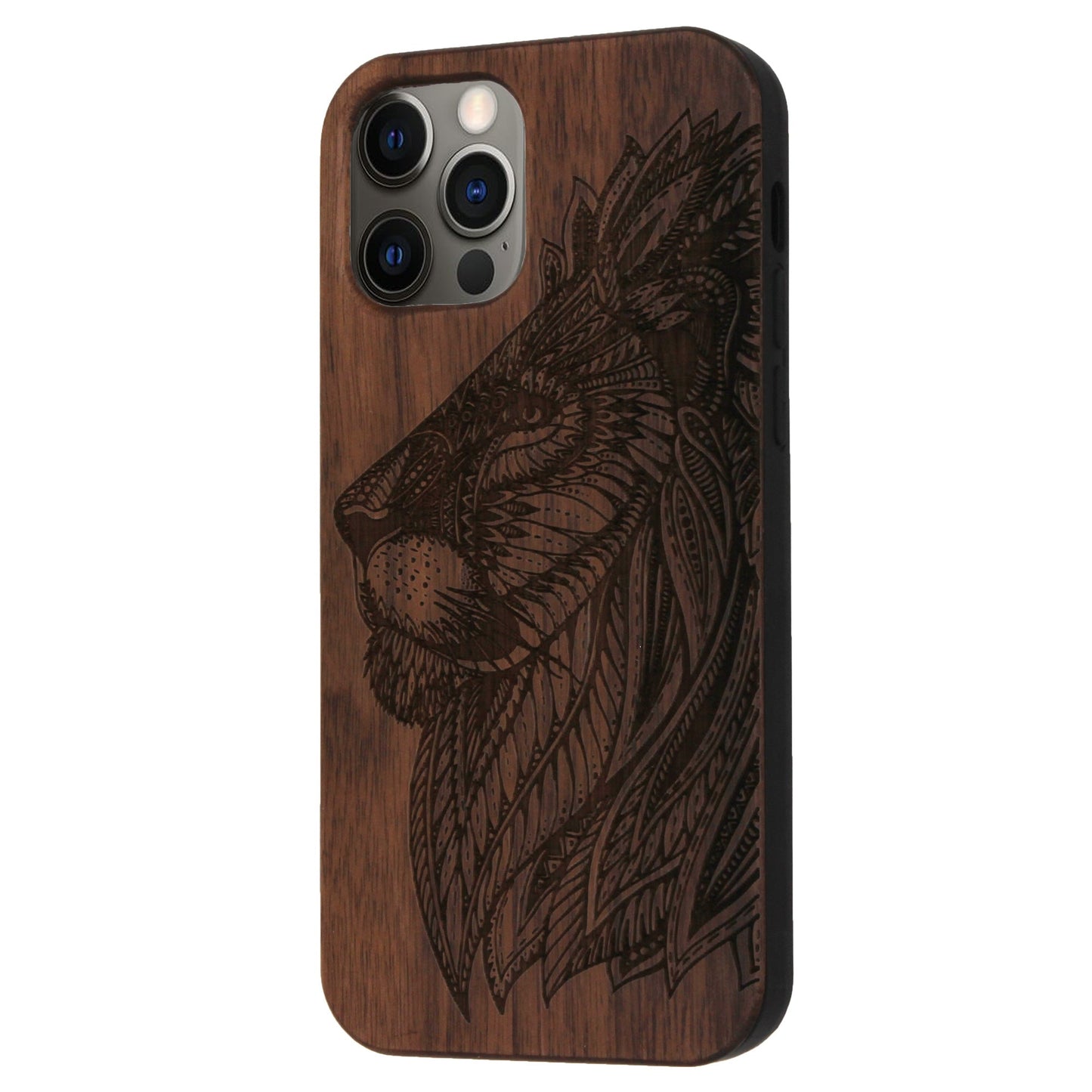Löwe Eden Case aus Nussbaumholz für iPhone 12 Pro Max