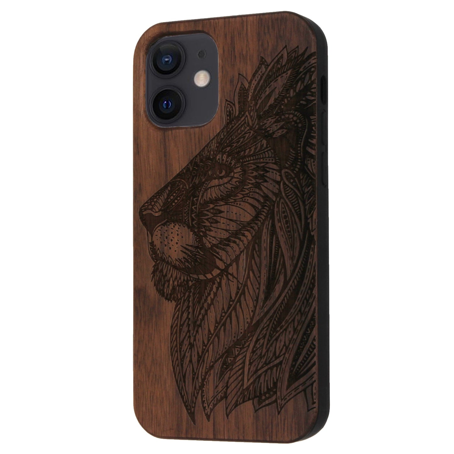 Löwe Eden Case aus Nussbaumholz für iPhone 12 Mini