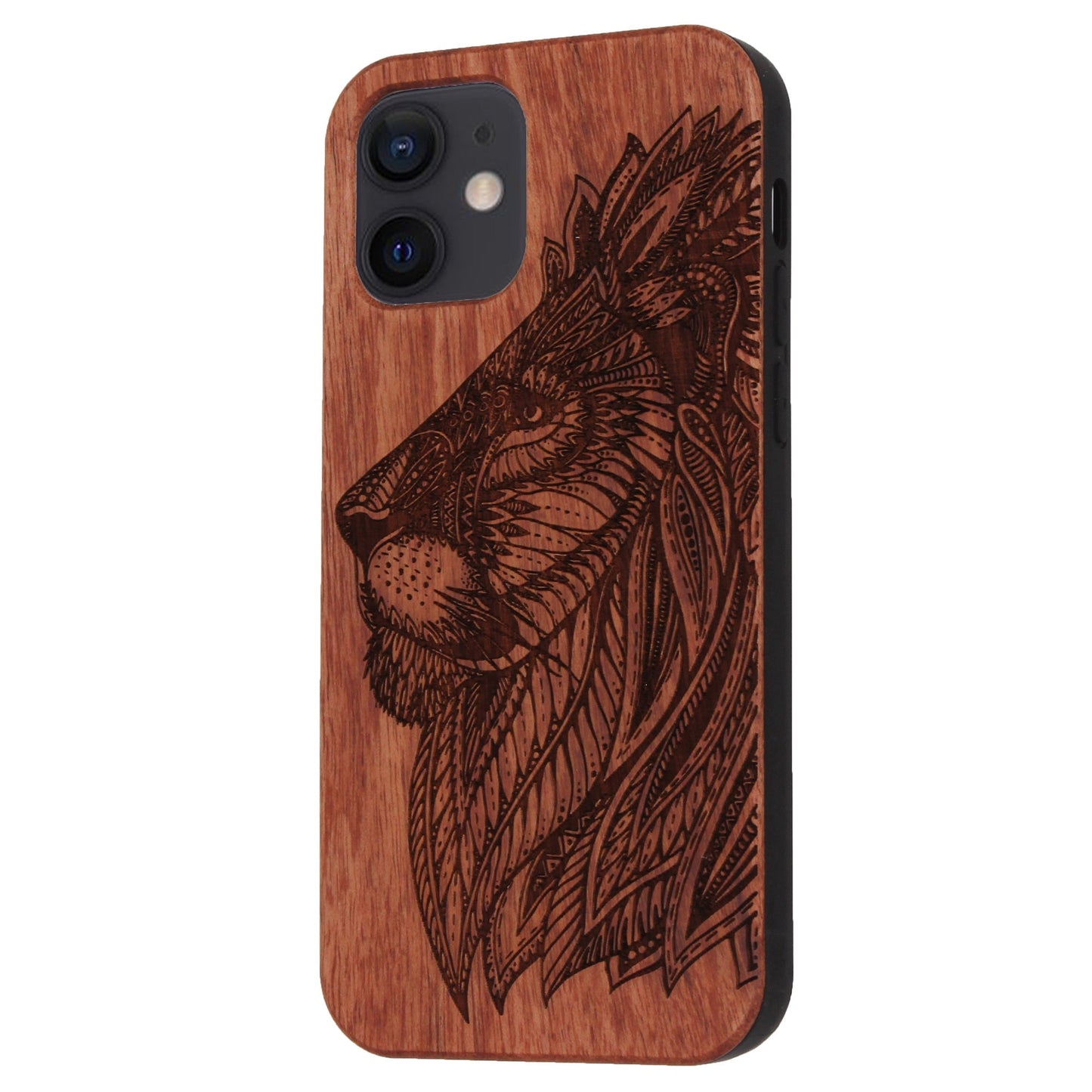 Löwe Eden Case aus Rosenholz für iPhone 12 Mini