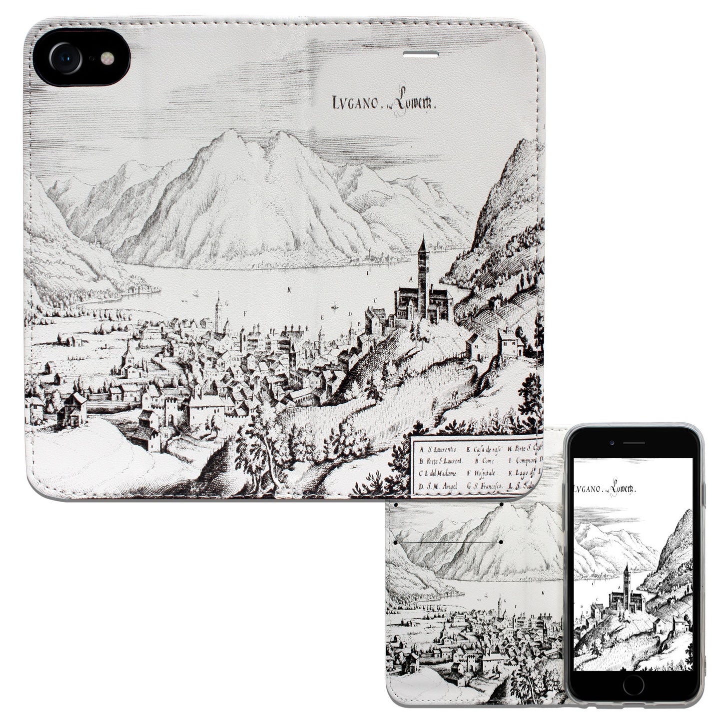 Coque Lugano Merian Panorama pour iPhone 6/6S/7/8/SE 2/SE 3