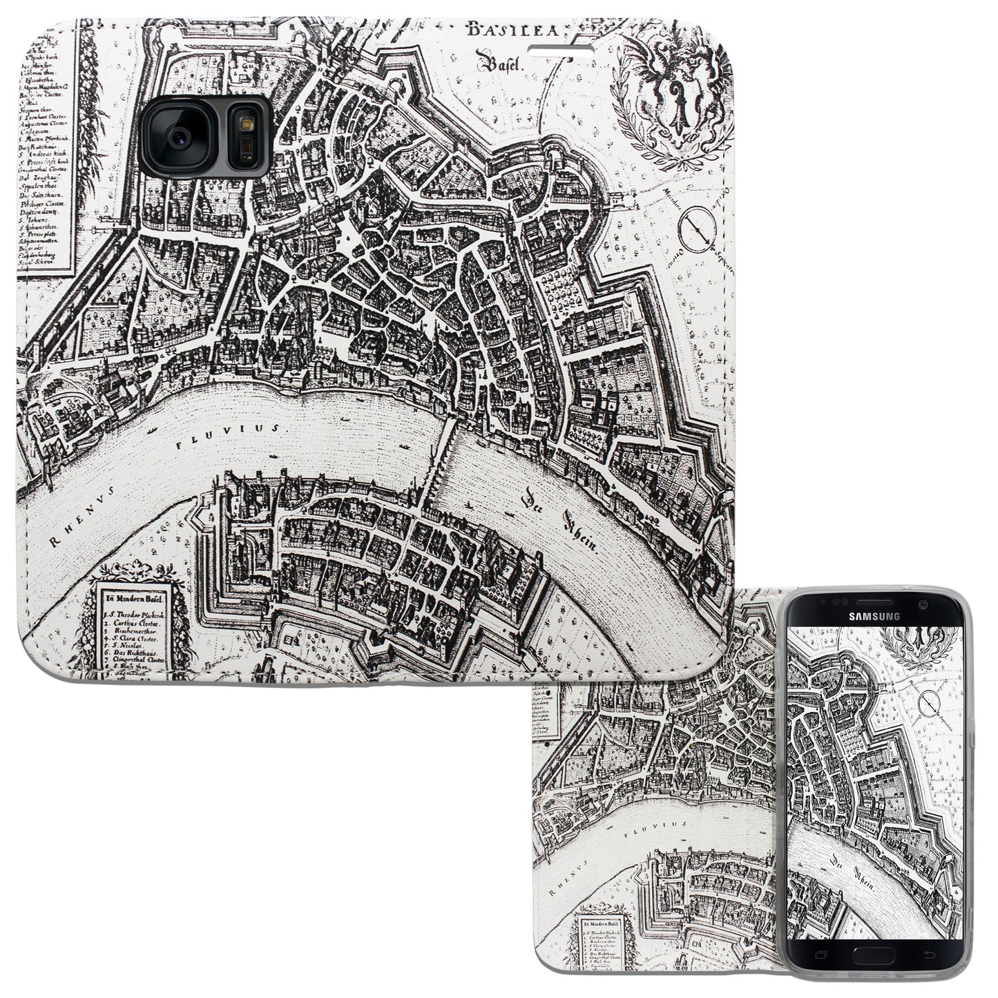 Basel Merian Panorama Case für Samsung Galaxy S7