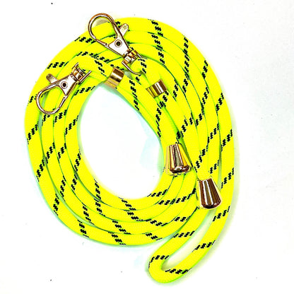 Lanyard with gold buckles