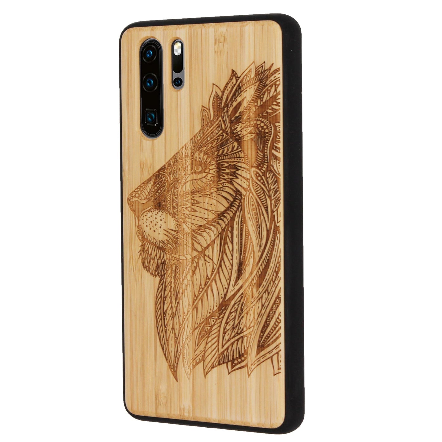 Löwe Eden Case aus Bambus für Huawei P30 Pro