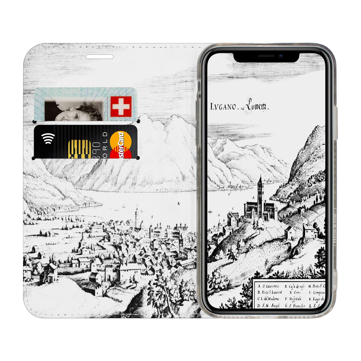 Lugano Merian Panorama Case für iPhone X/XS