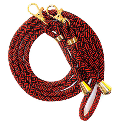 Lanyard with gold buckles