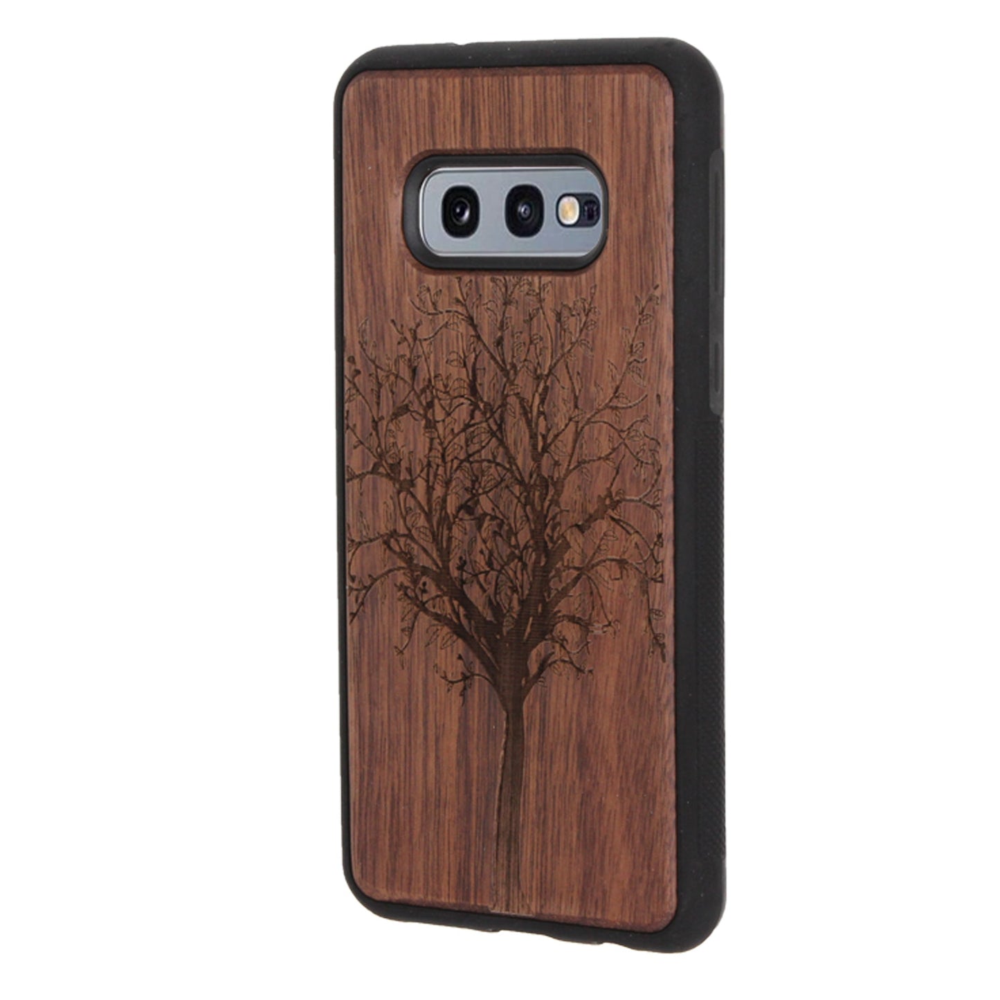 Lebensbaum Eden Case aus Nussbaumholz für Samsung Galaxy S10E