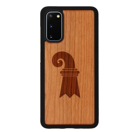 Baslerstab Eden case made of cherry wood for Samsung Galaxy S20