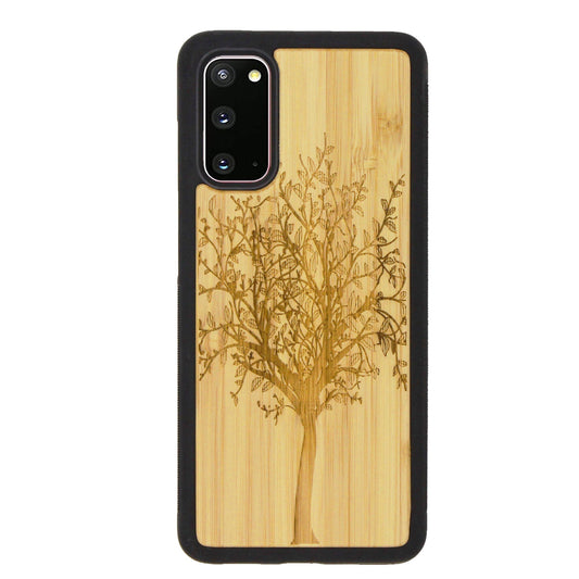 Coque Eden Tree of Life en bambou pour Samsung Galaxy S20