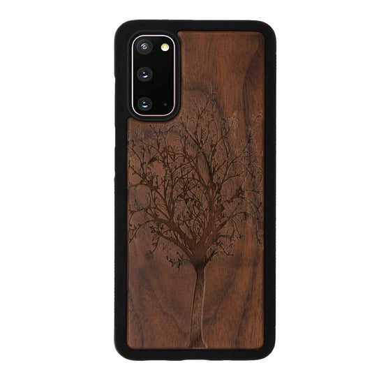 Lebensbaum Eden Case aus Nussbaumholz für Samsung Galaxy S20