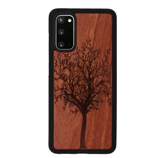 Tree of Life Eden case made of rosewood for Samsung Galaxy S20
