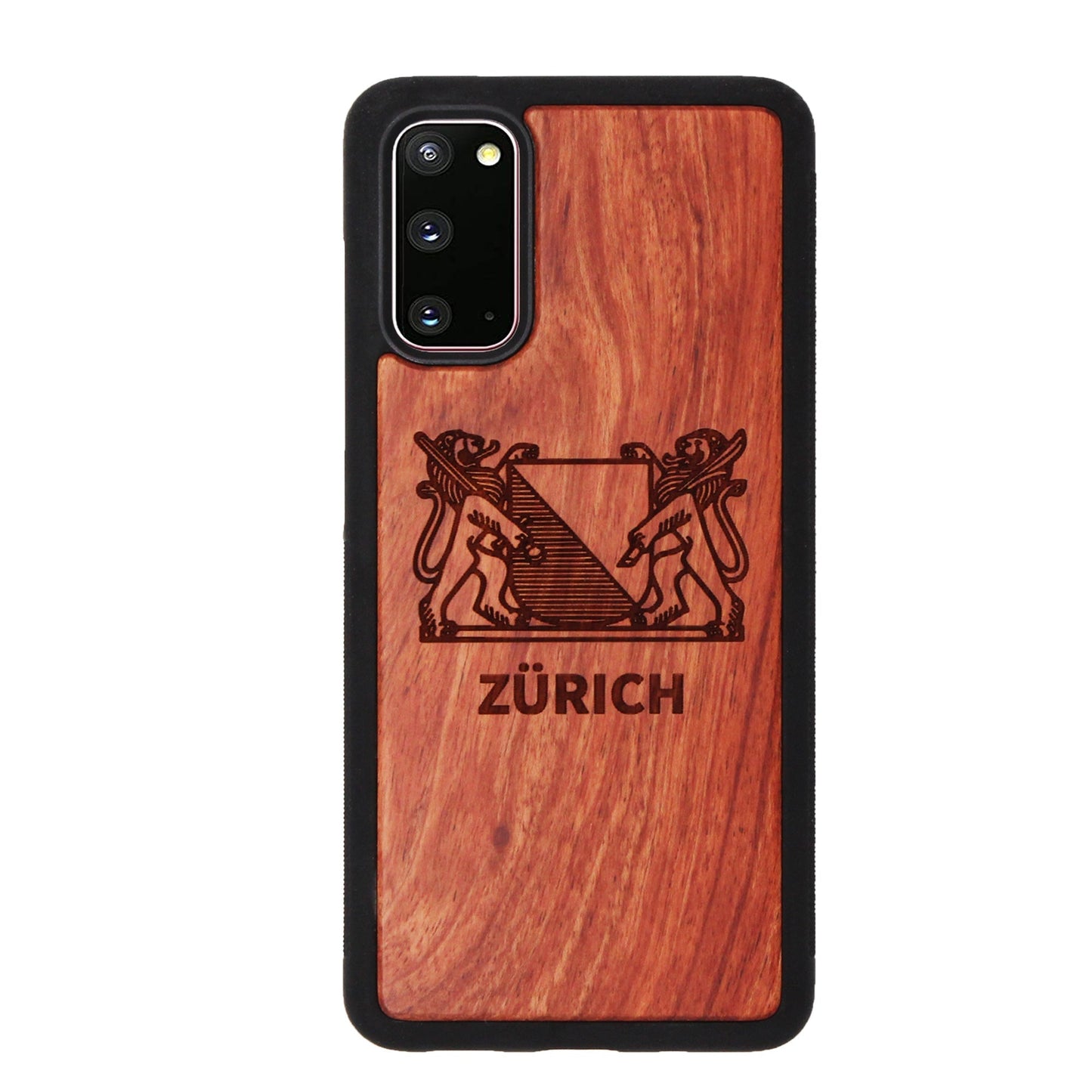 Zürich Wappen Eden Case aus Rosenholz für Samsung Galaxy S20