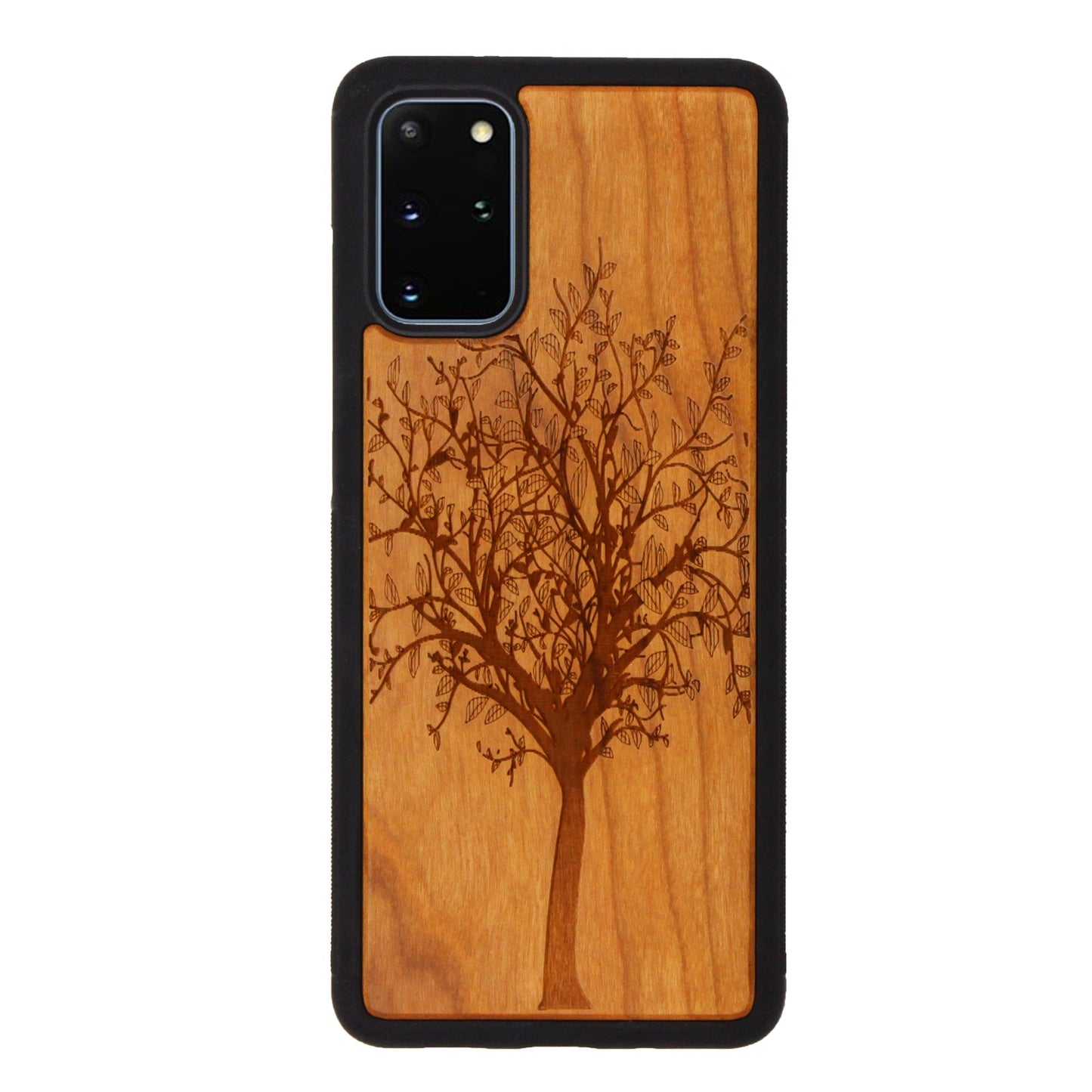 Eden tree of life case made of cherry wood for Samsung Galaxy S20 Plus