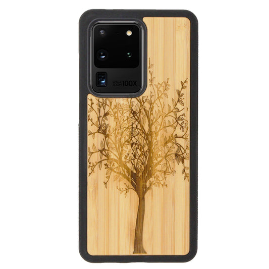 Coque Eden Tree of Life en bambou pour Samsung Galaxy S20 Ultra