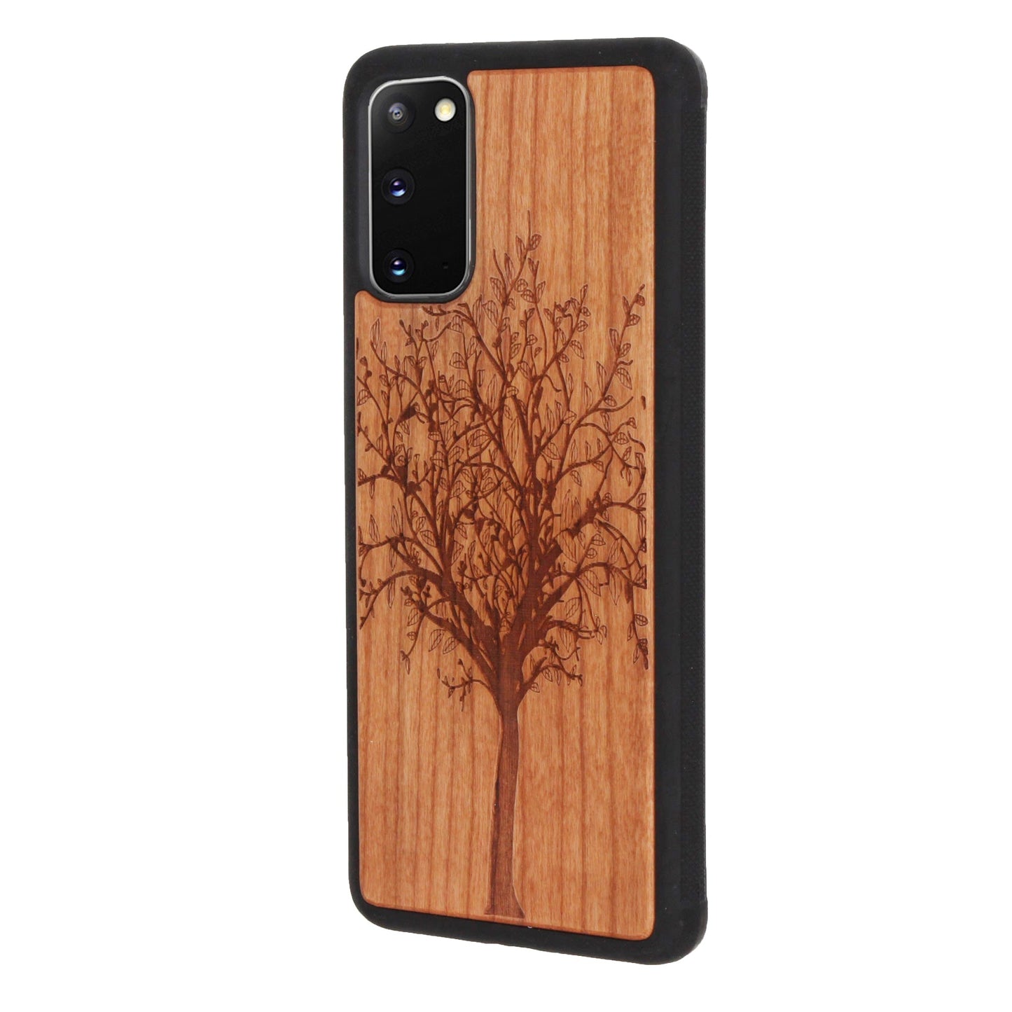 Tree of Life Eden case made of cherry wood for Samsung Galaxy S20