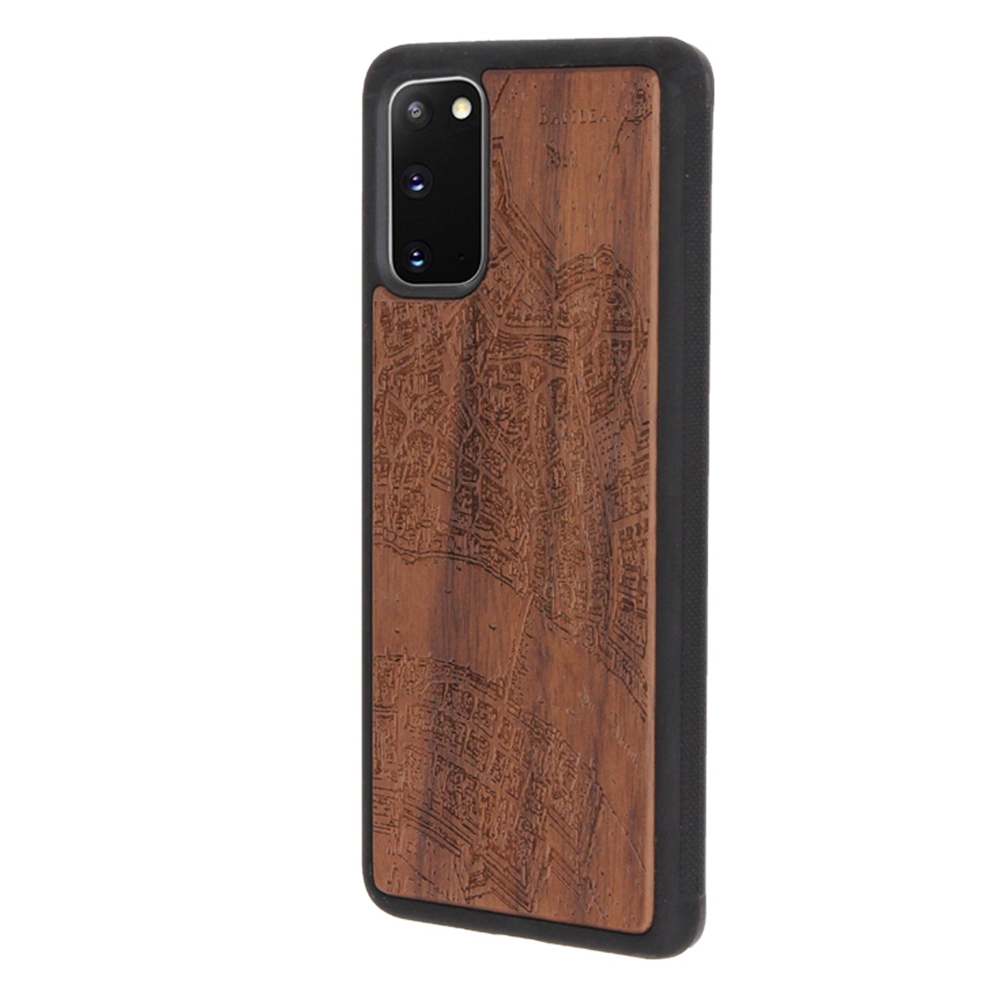 Basel Merian Eden case made of walnut wood for Samsung Galaxy S20