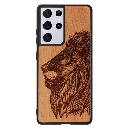 Löwe Eden Case aus Kirschholz für Samsung Galaxy S21 Ultra