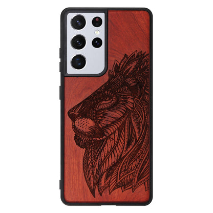 Coque en palissandre Löwen Eden pour Samsung Galaxy S22 Ultra