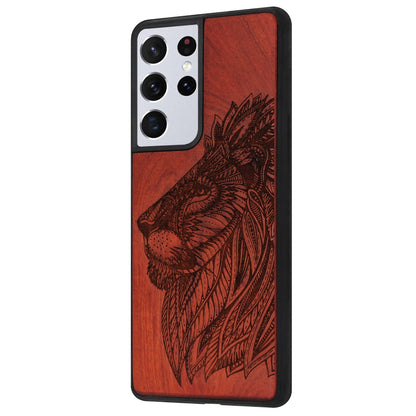 Coque en palissandre Löwen Eden pour Samsung Galaxy S22 Ultra