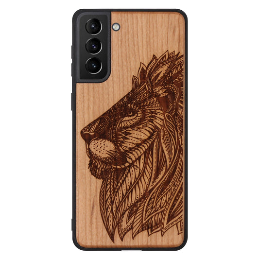 Löwe Eden Case aus Kirschholz für Samsung Galaxy S21 Plus