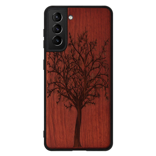 Tree of Life Eden case made of rosewood for Samsung Galaxy S21 Plus