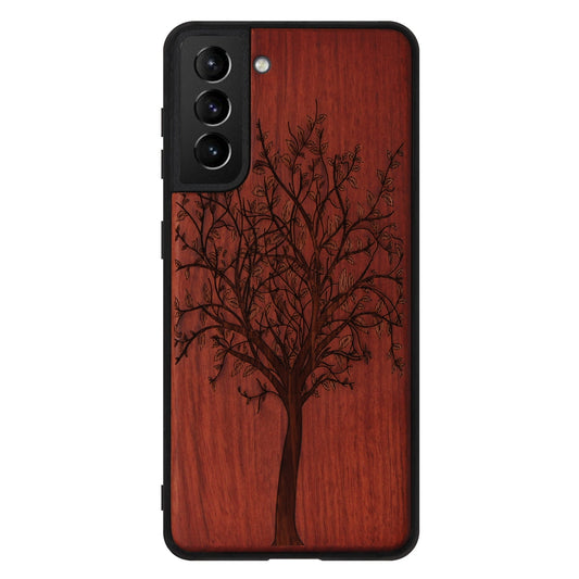 Tree of Life Eden case made of rosewood for Samsung Galaxy S22 Plus