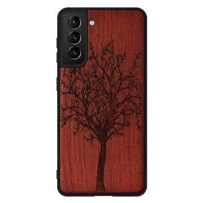 Lebensbaum Eden Case aus Rosenholz für Samsung Galaxy S21
