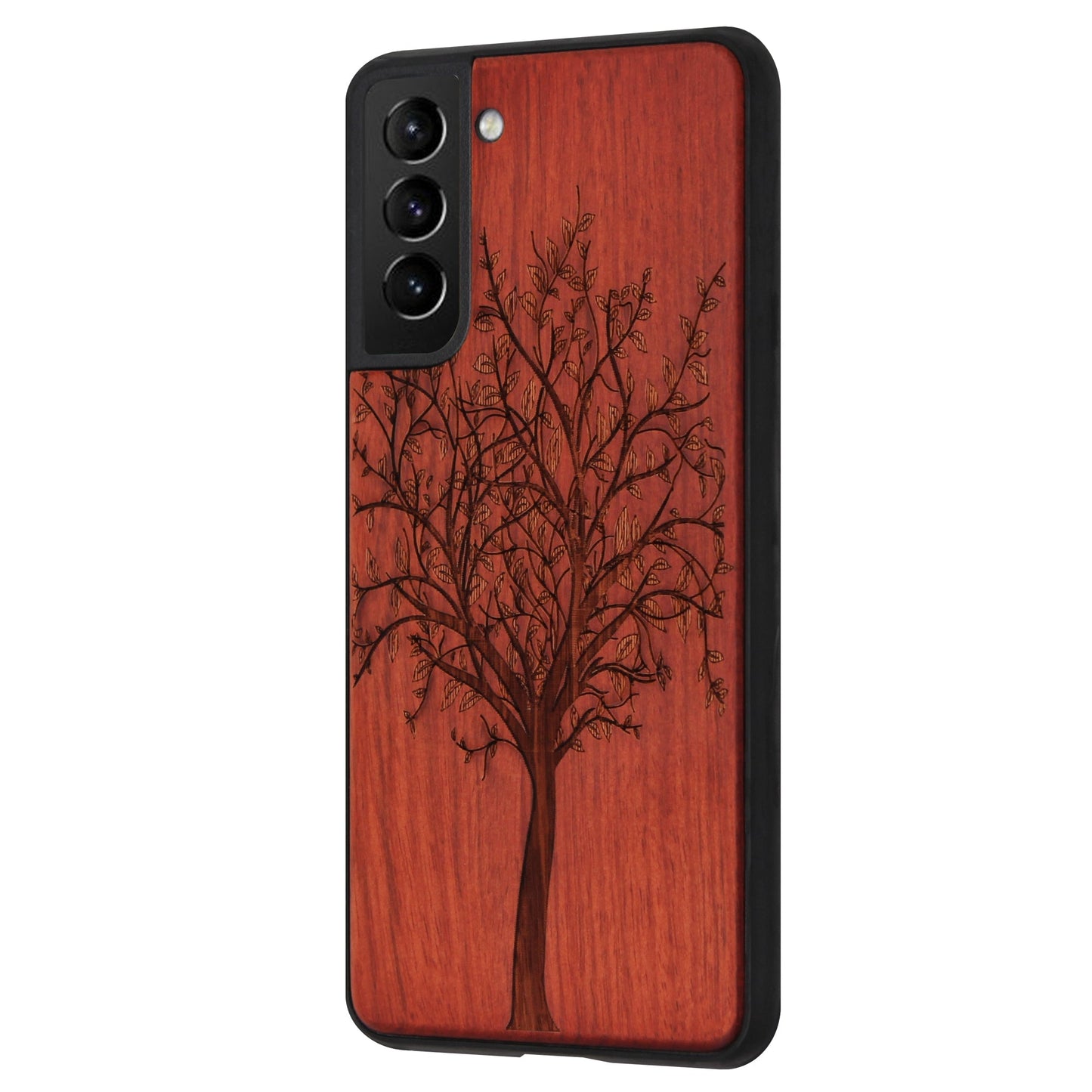 Tree of Life Eden case made of rosewood for Samsung Galaxy S21