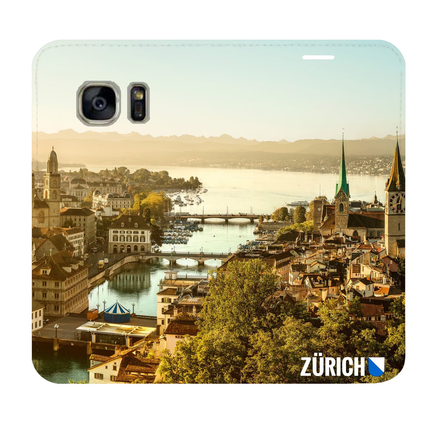 Zürich City von Oben Panorama für Samsung Galaxy S7 Edge