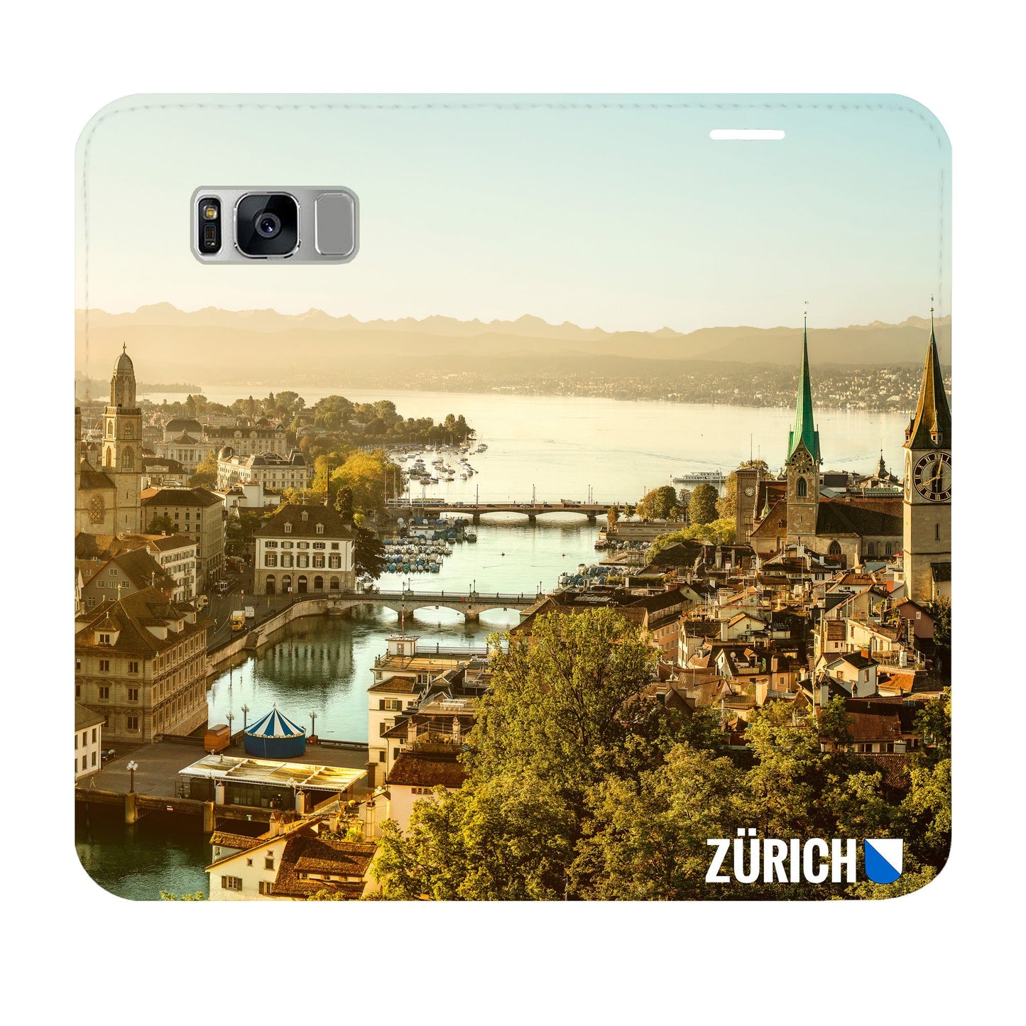 Zürich City von Oben Panorama Case für Samsung Galaxy S8 Plus