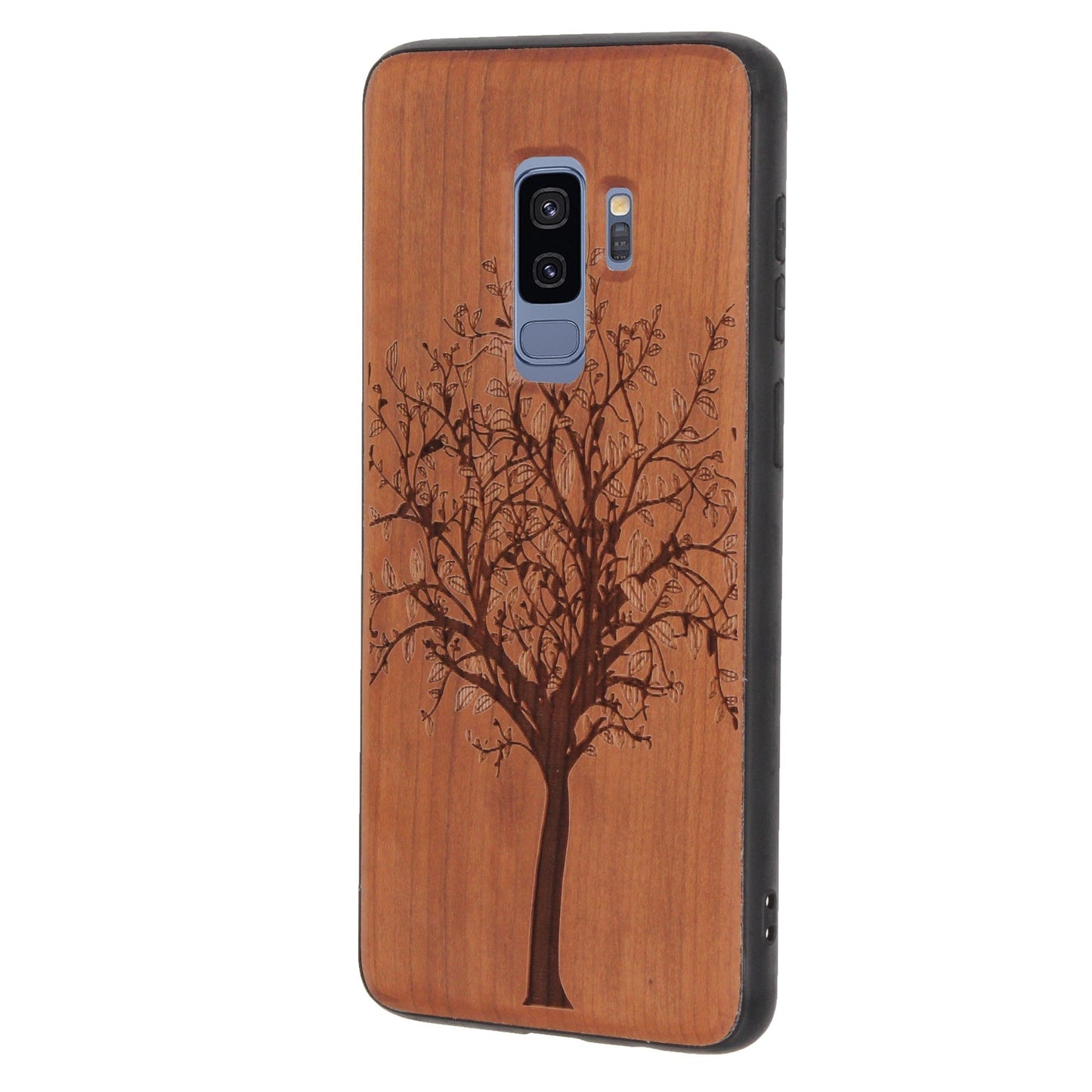 Coque Tree of Life Eden en bois de cerisier pour Samsung Galaxy S9 Plus